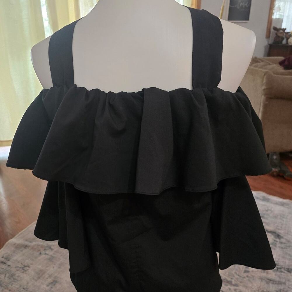 Tea & Cup Los Angeles Ruffle Off The Shoulder Top Size S - Picture 2 of 6